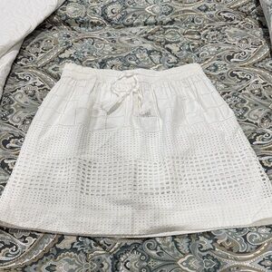 Tommy Bahama White Eyelet Mini Skirt